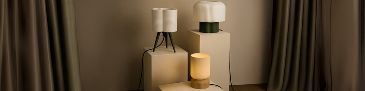 The Mushroom Lamp, a modern take on Desk Lamps, front side.